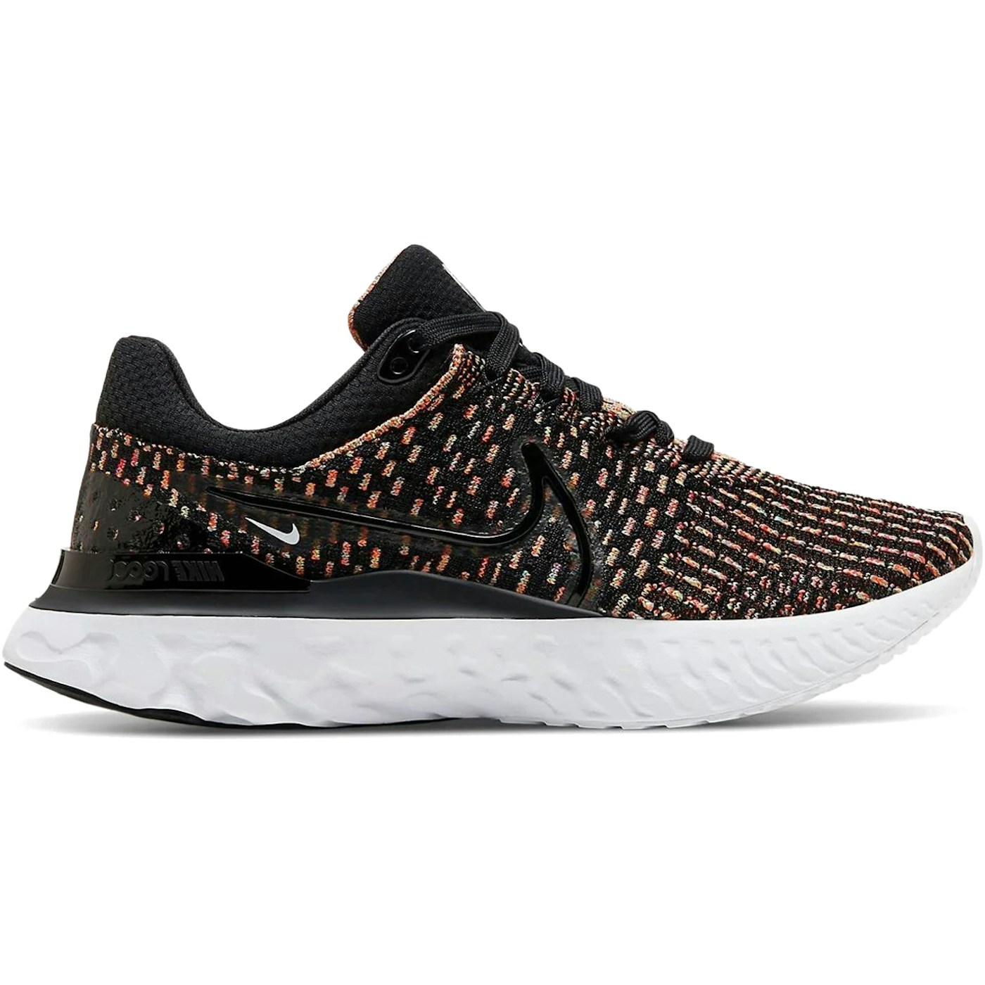 Nike React Infinity Run Flyknit 3 Black Multi (Womens)