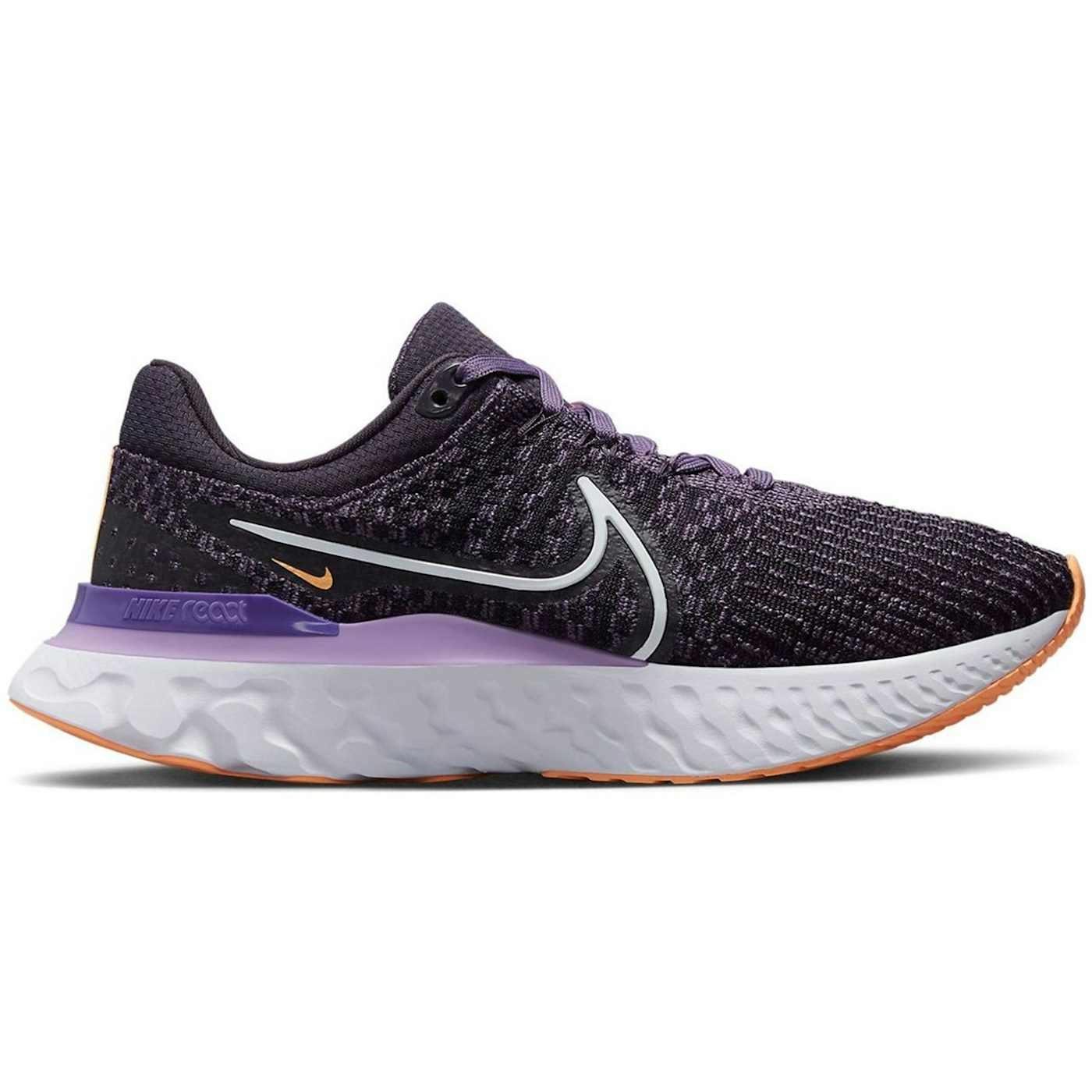 Nike React Infinity Run Flyknit 3 Cave Purple Canyon Purple Orange (Womens)