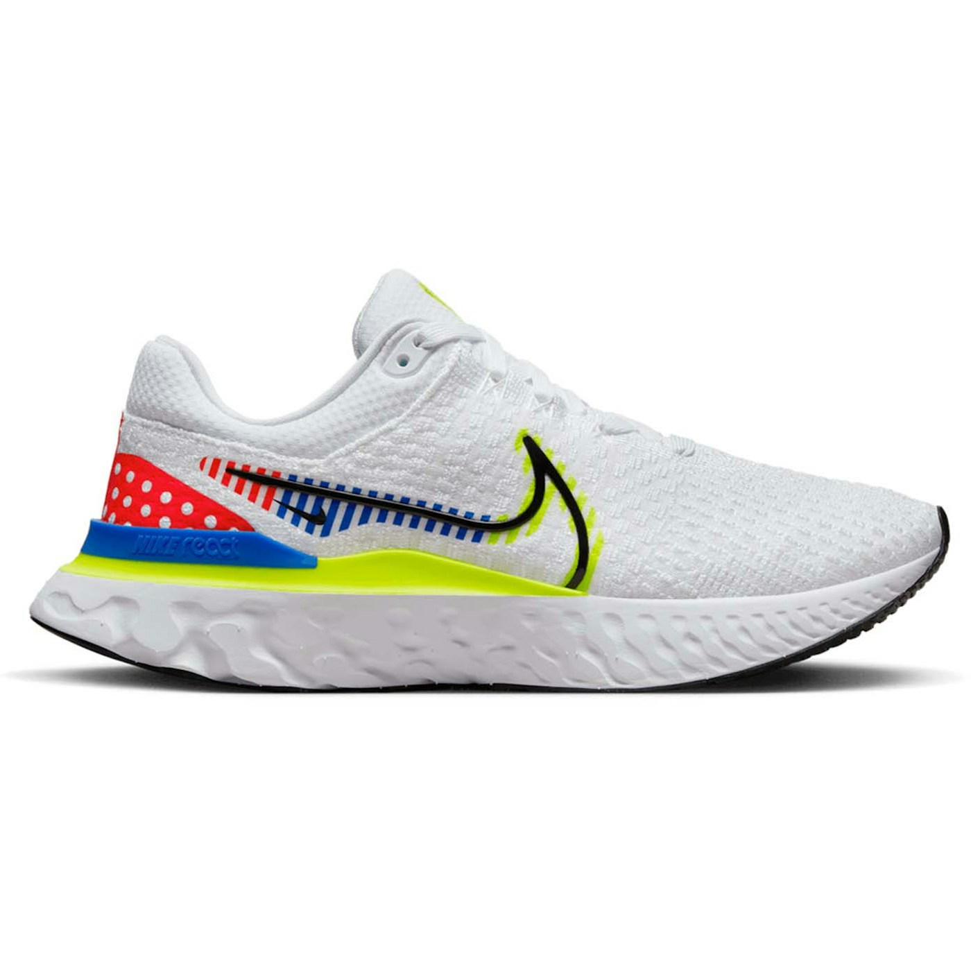 Nike React Infinity Run Flyknit 3 Premium White Volt Racer Blue 3 Nike React Infinity Run Flyknit 3 Premium White Volt Racer Blue