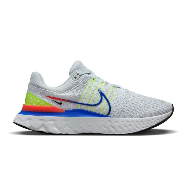 Nike React Infinity Run Flyknit 3 Pure Platinum Racer Blue