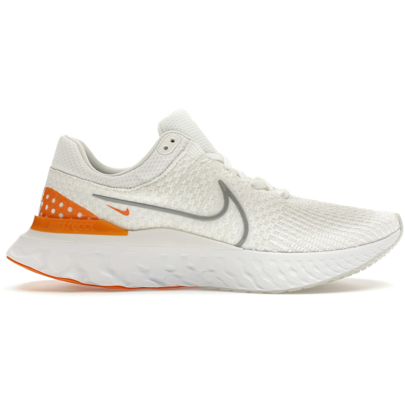 Nike React Infinity Run Flyknit 3 White Grey Kumquat