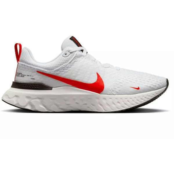 Nike React Infinity Run Flyknit 3 White Light Crimson