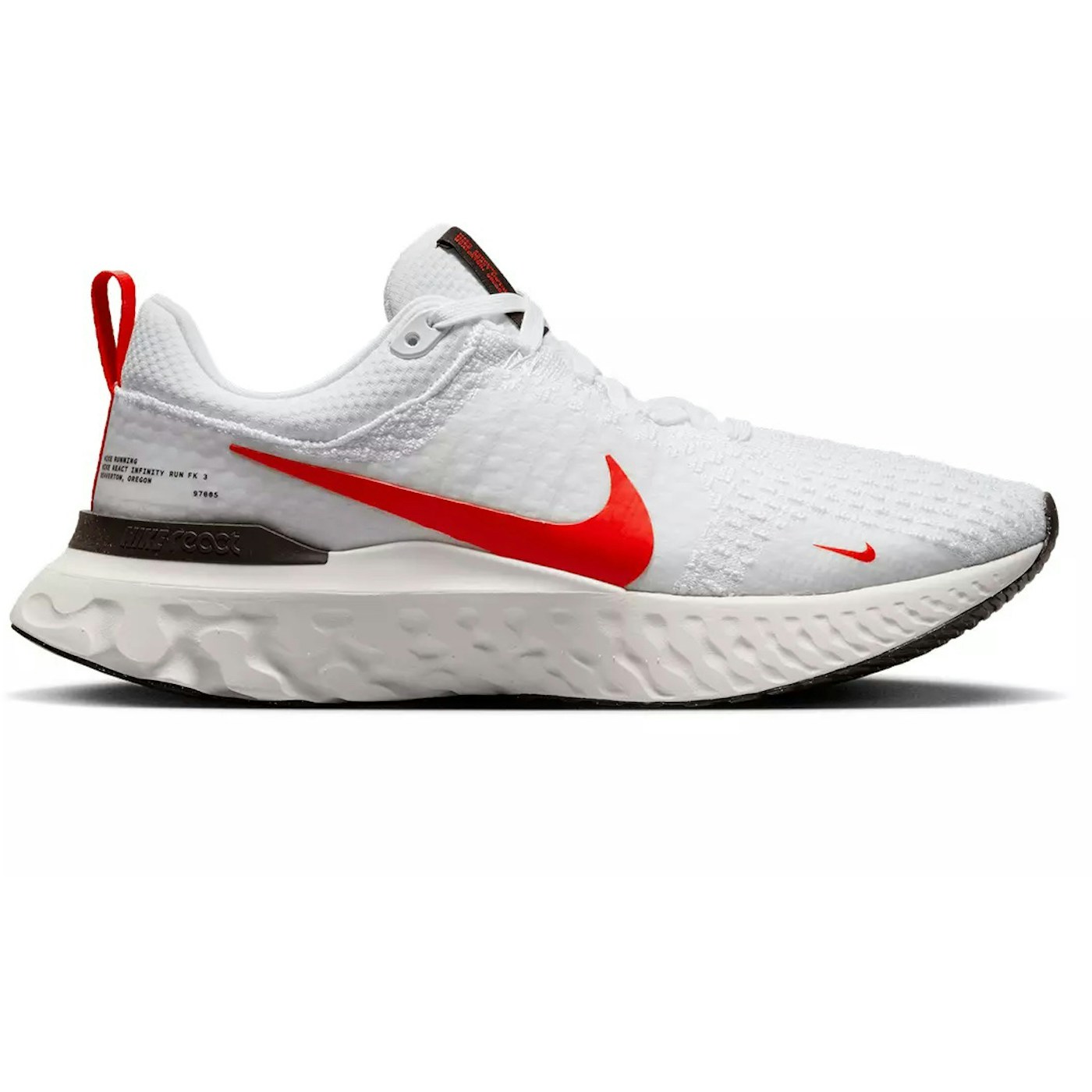 Nike React Infinity Run Flyknit 3 White Light Crimson