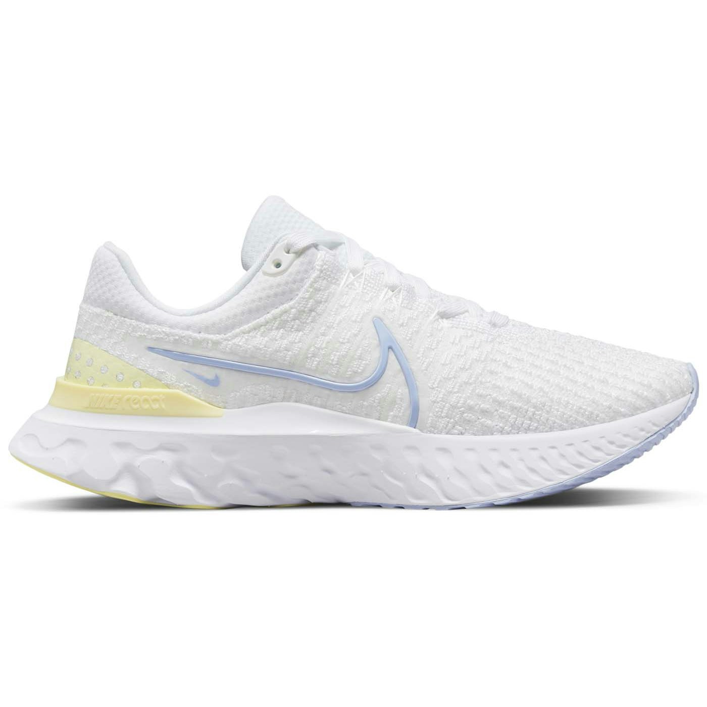 Nike React Infinity Run Flyknit 3 White Violet Citron Tint (Womens)