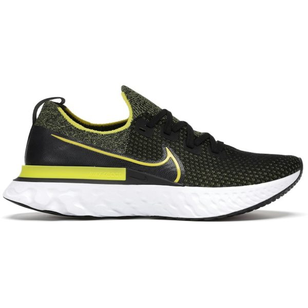 Nike React Infinity Run Flyknit Black Sonic Yellow