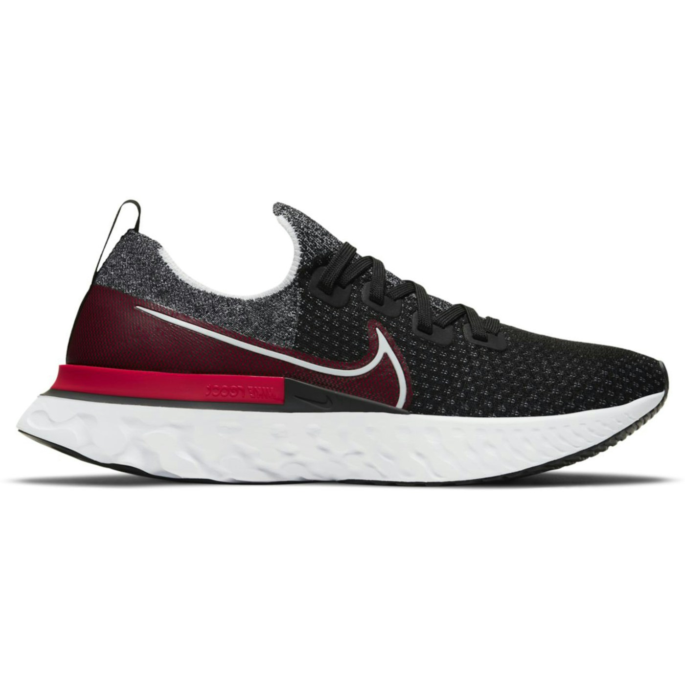 Nike React Infinity Run Flyknit Black University Red