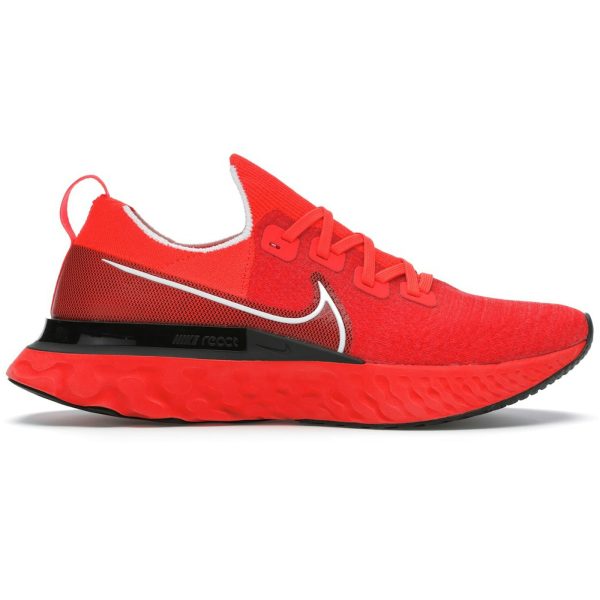 Nike React Infinity Run Flyknit Bright Crimson Black