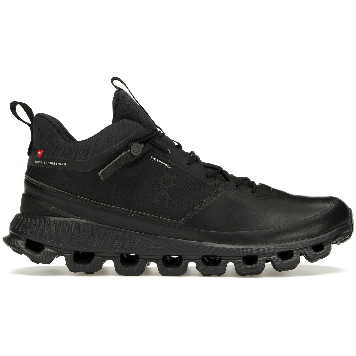 On Running Cloud Hi Waterproof Black 1 On Running Cloud Hi Waterproof Black