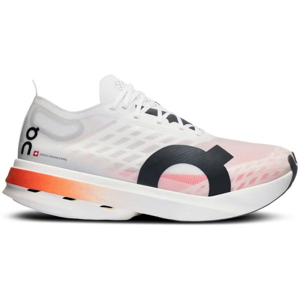 On Running Cloudboom Strike White Black Orange (Womens)