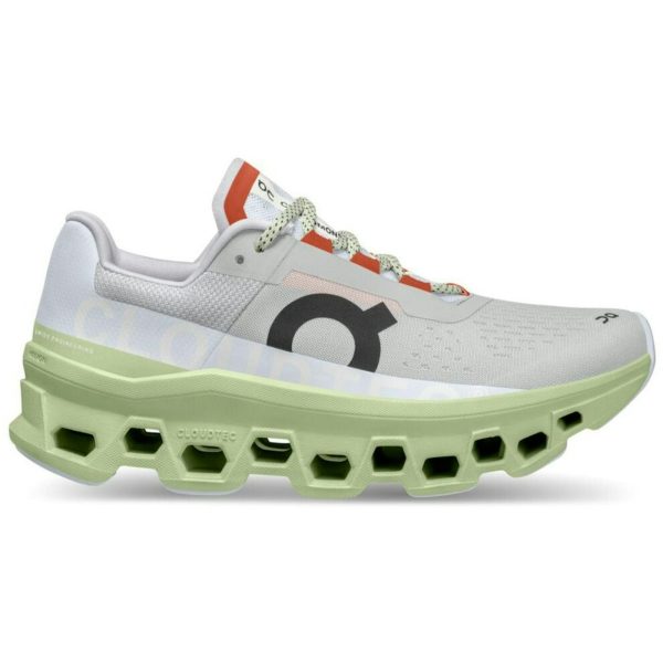 On Running Cloudmonster Glacier Grey Meadow Green (Womens)