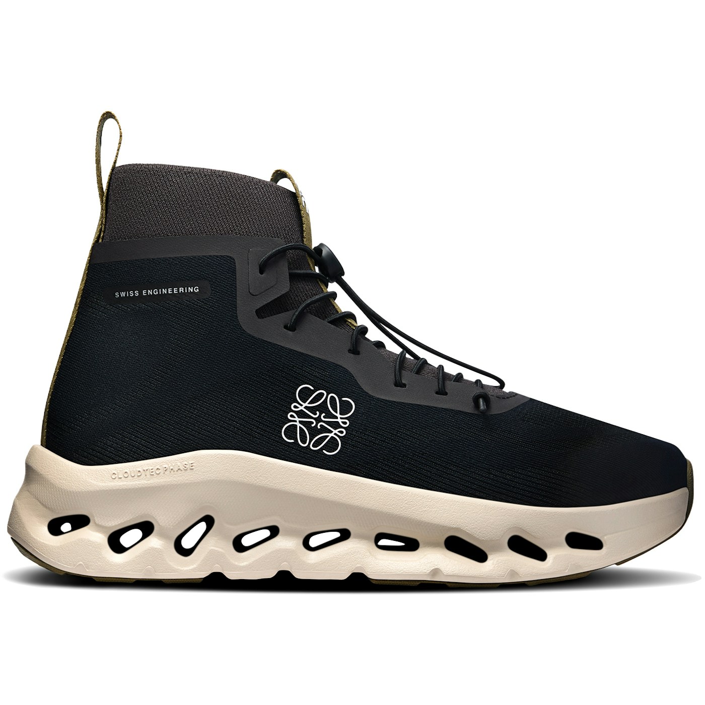 On Running Cloudtilt Hi LOEWE Black Oatmeal Olive (Womens)