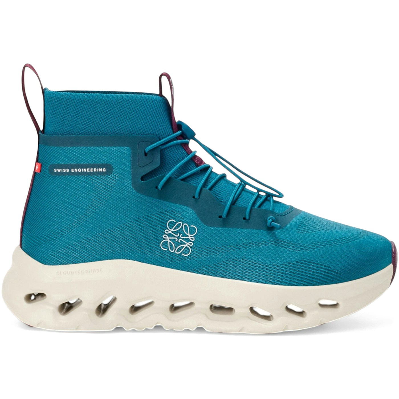 On Running Cloudtilt Hi LOEWE Teal Oatmeal Burgundy (Womens) 1 On Running Cloudtilt Hi LOEWE Teal Oatmeal Burgundy (Womens)