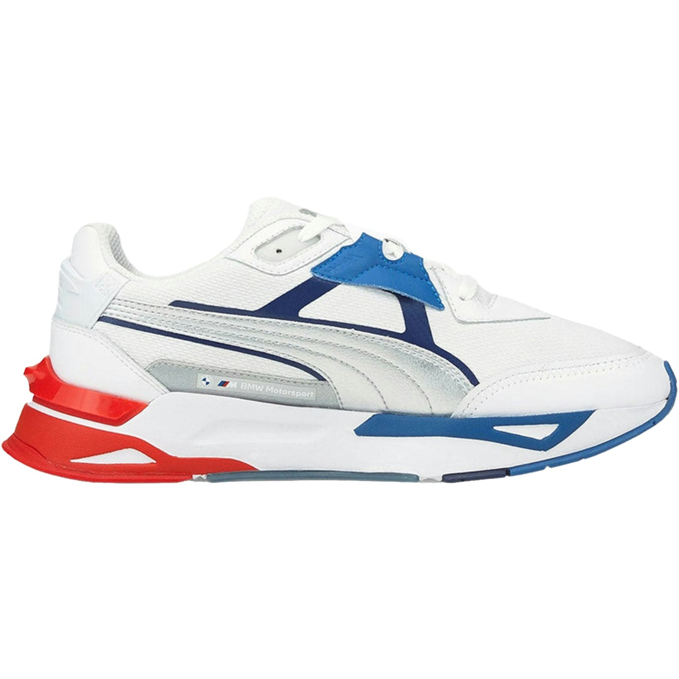 Puma Mirage Sport BMW Motorsport White Silver Strong Blue
