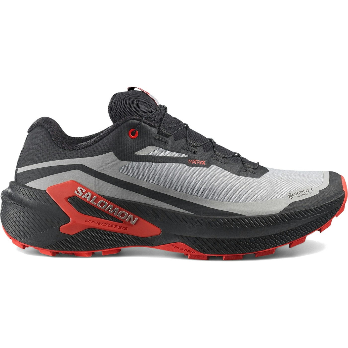 Salomon Genesis 2 Gore-Tex Black Fiery Red Silver 2 Salomon Genesis 2 Gore-Tex Black Fiery Red Silver