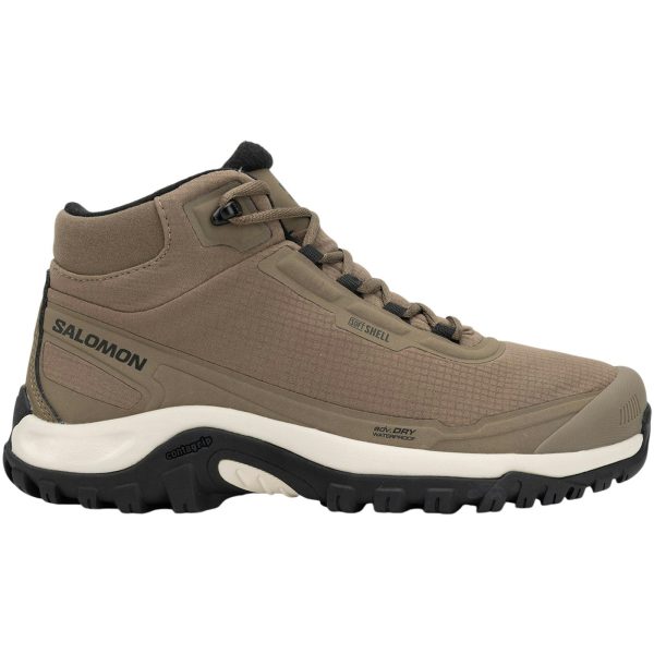 Salomon Shelter Waterproof Stone Grey Black Rainy Day
