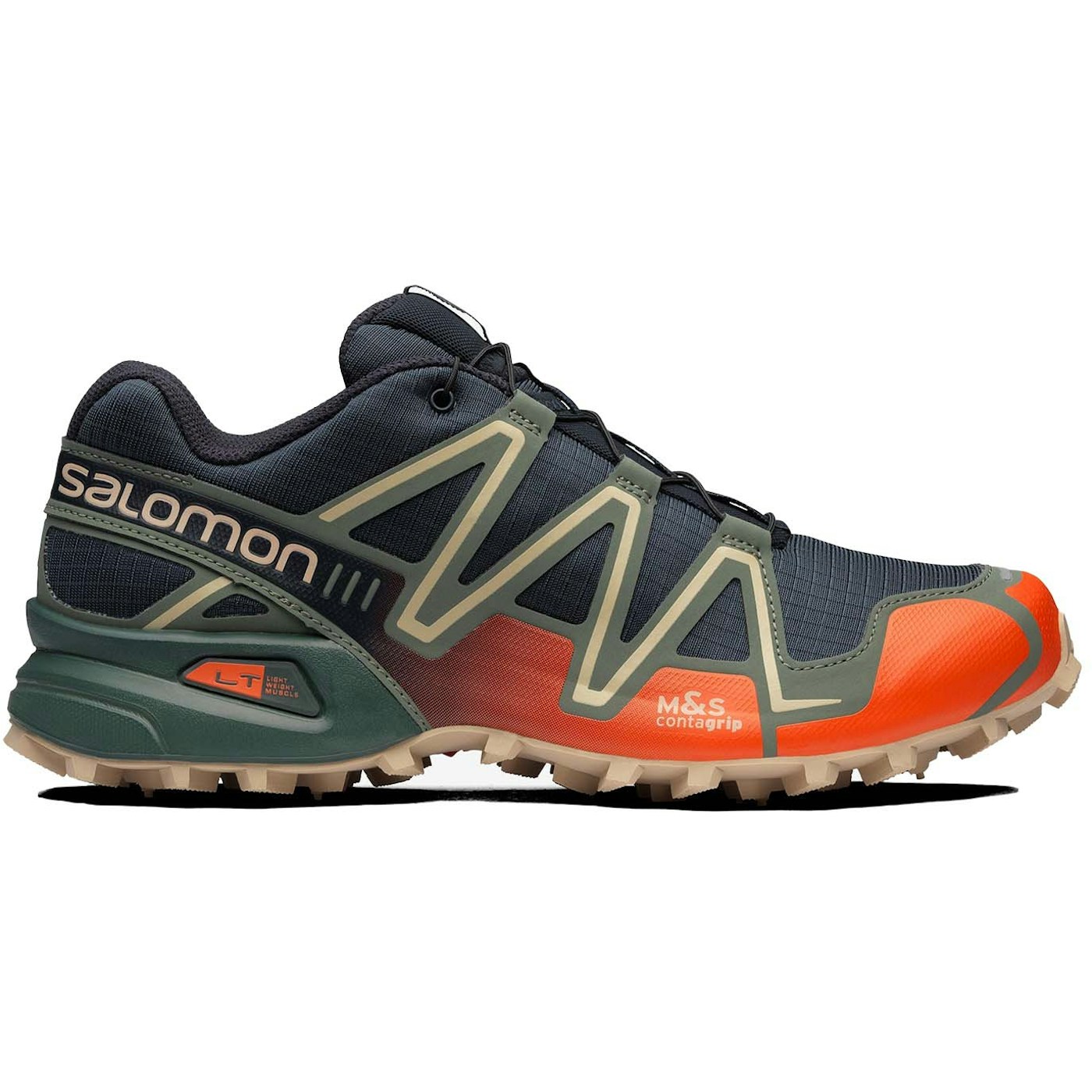 Salomon Speedcross 3 Mood Indigo Balsam Green Red Orange