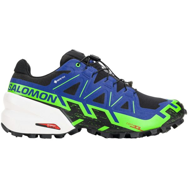 Salomon Spikecross 6 G Black Surf The Web Green Gecko