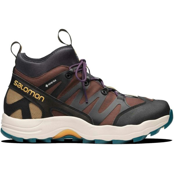 Salomon XA-Pro 1 Mid Gore-Tex Black Chocolate Brown Blue