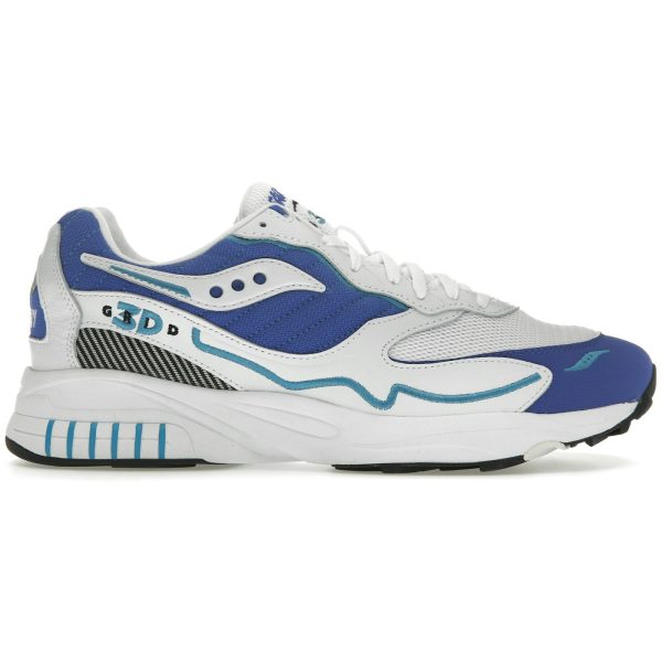 Saucony 3D Grid Hurricane White Royal
