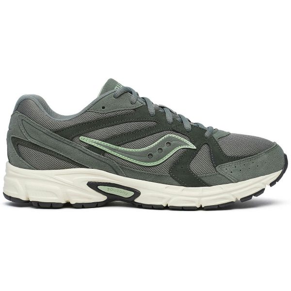 Saucony Ride Millennium Suede Olive Off White