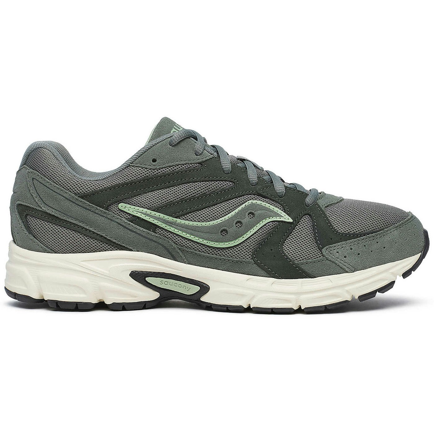 Saucony Ride Millennium Suede Olive Off White
