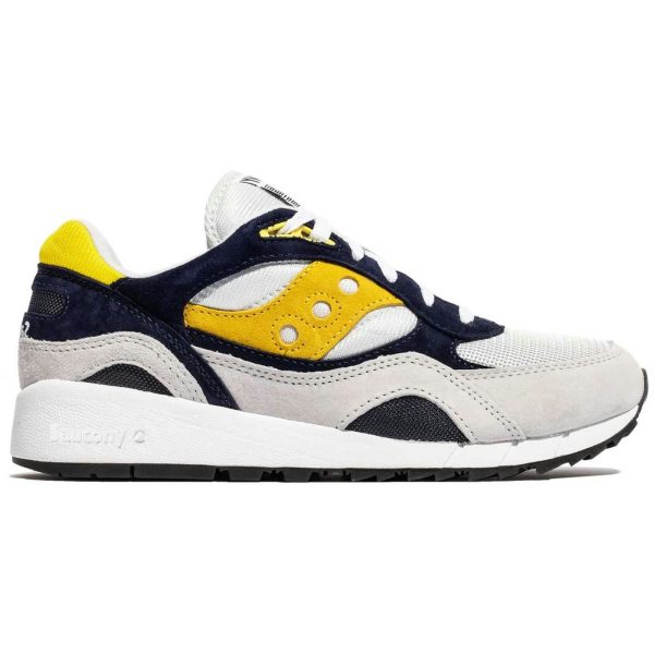 Saucony Shadow 6000 Grey Navy Yellow