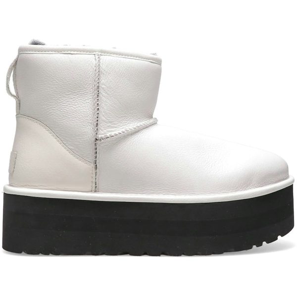 UGG Classic Mini Platform Matte Boot Ultra Matte White (Womens)