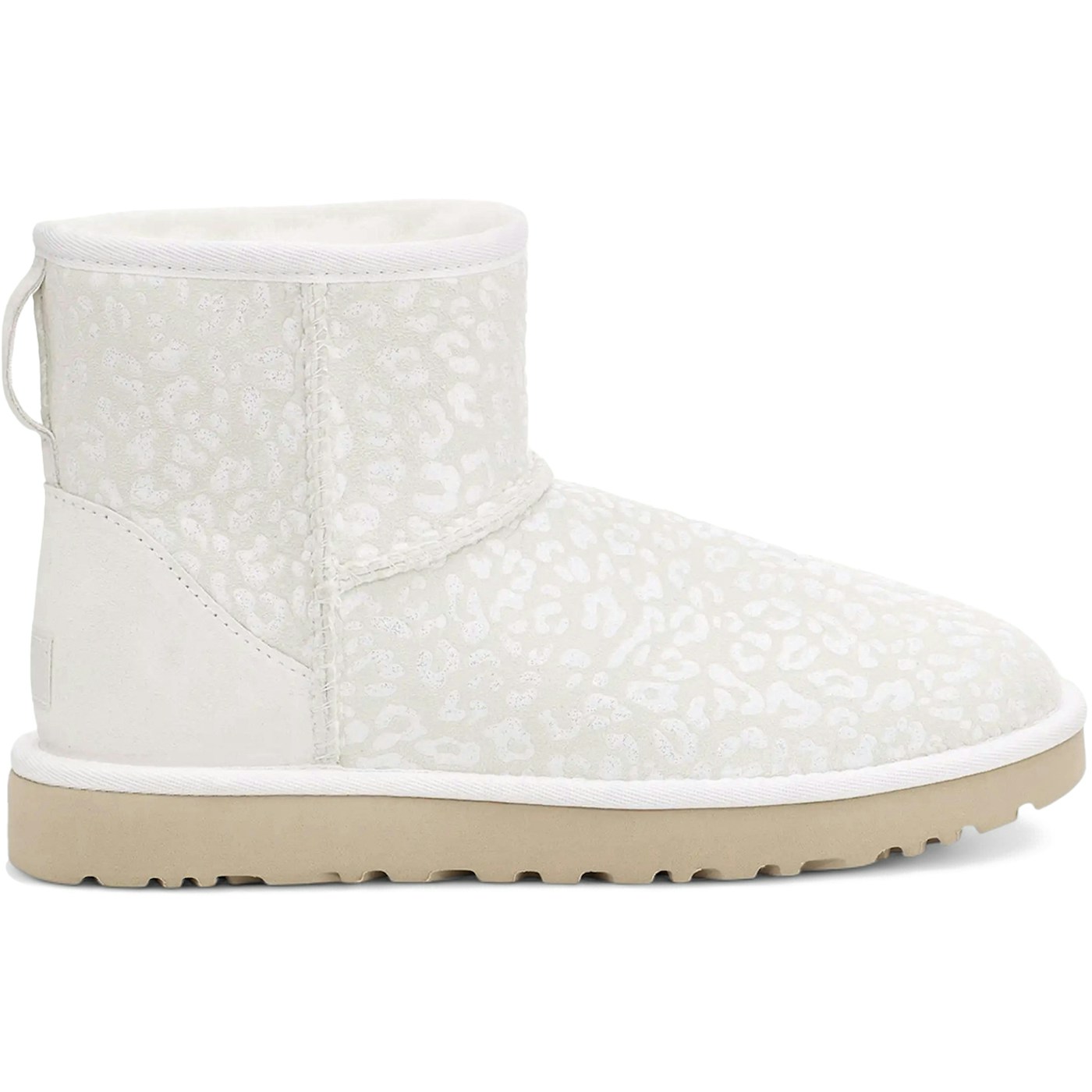 UGG Classic Mini Snow Leopard Boot White (Womens)