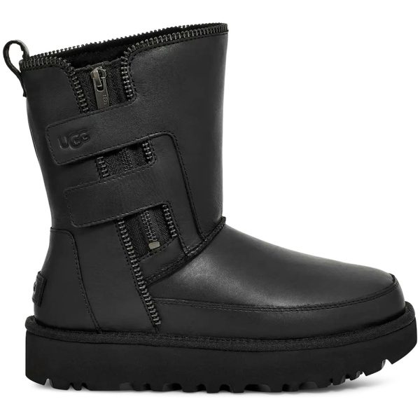 UGG Classic Short Moto Boot Black (Womens)