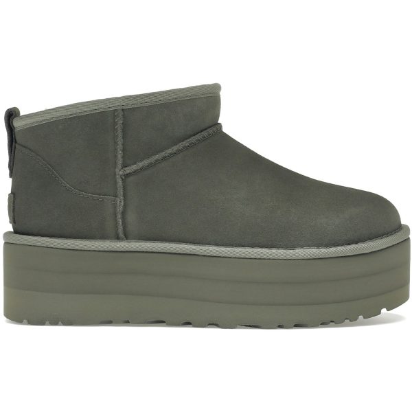 UGG Classic Ultra Mini Platform Boot Moss Green (Womens)
