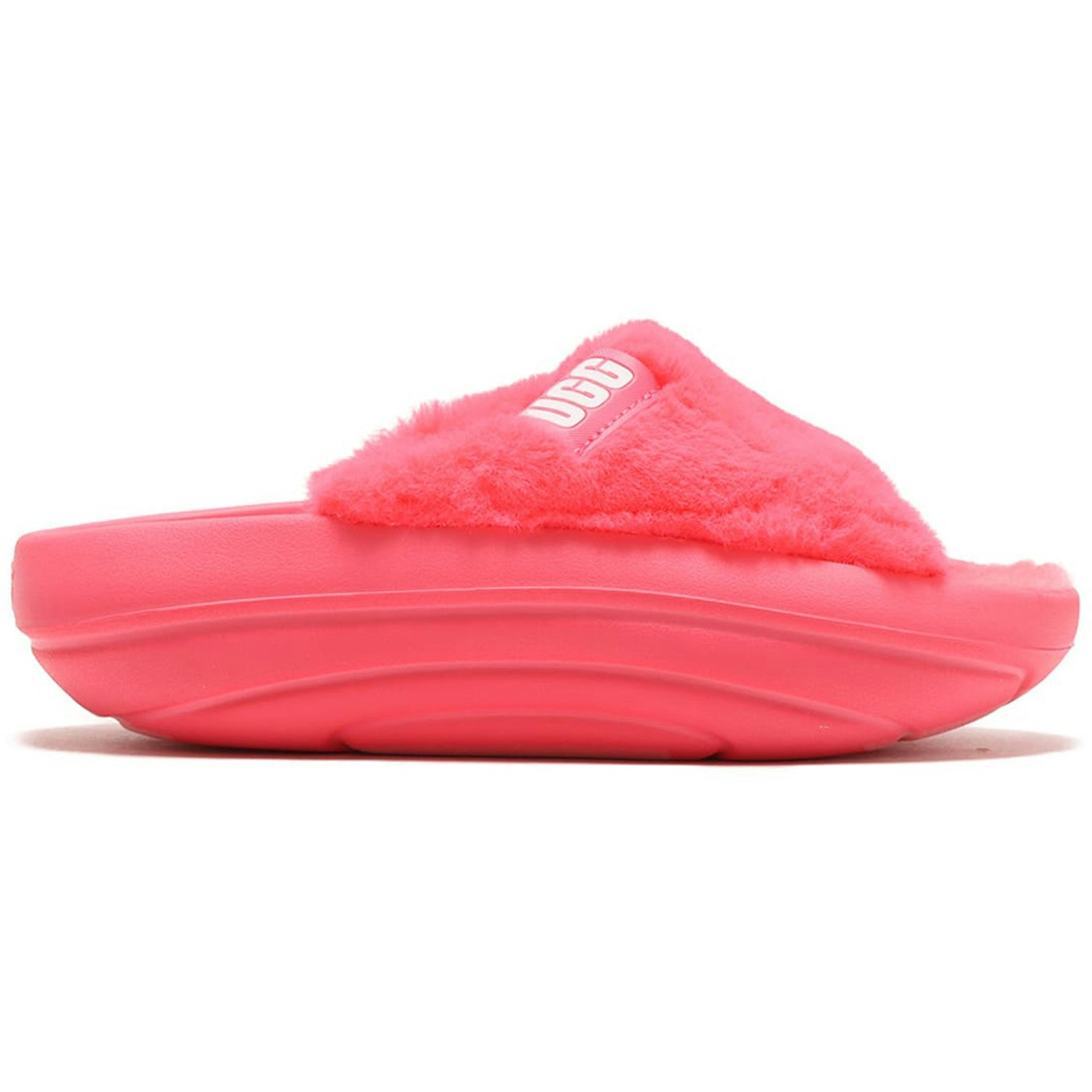 UGG FoamO UGGplush Slide Super Coral (Womens) 2 UGG FoamO UGGplush Slide Super Coral (Womens)