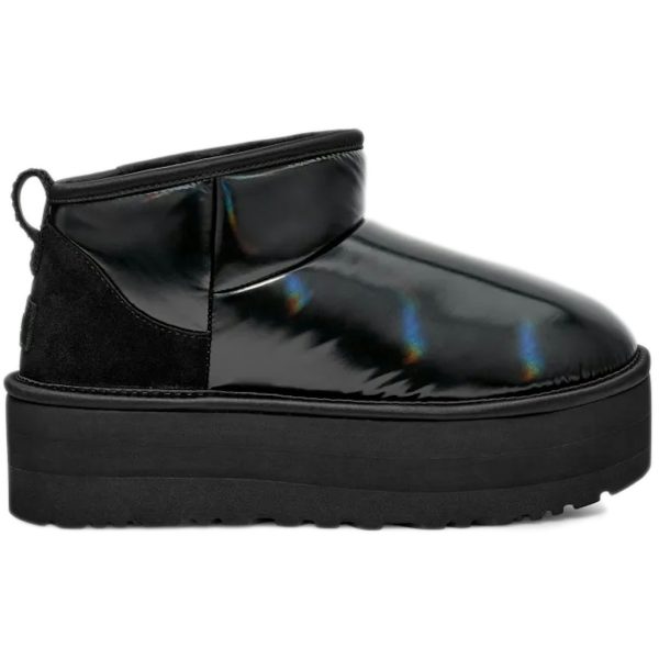 UGG Ultra Mini Platform Hi Shine Boot Black (Womens)