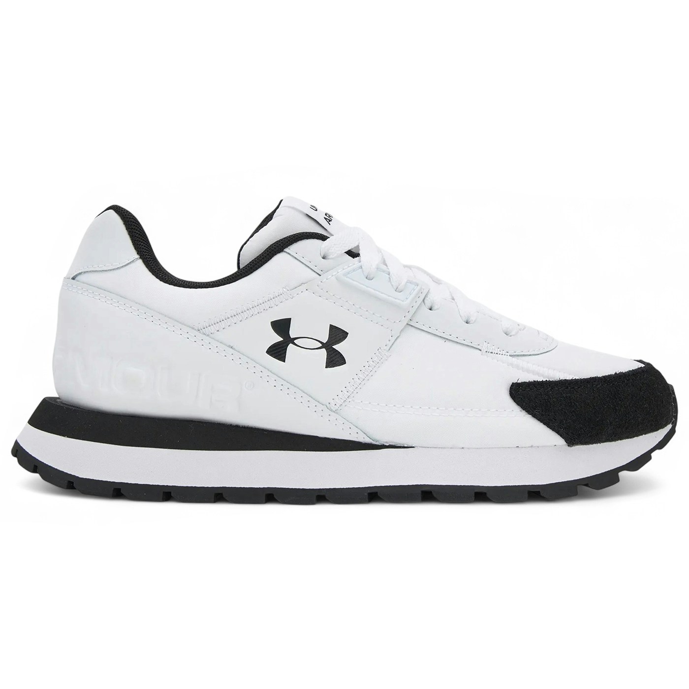 Under Armour Essential Runner White Black Black 3 Under Armour Essential Runner White Black Black