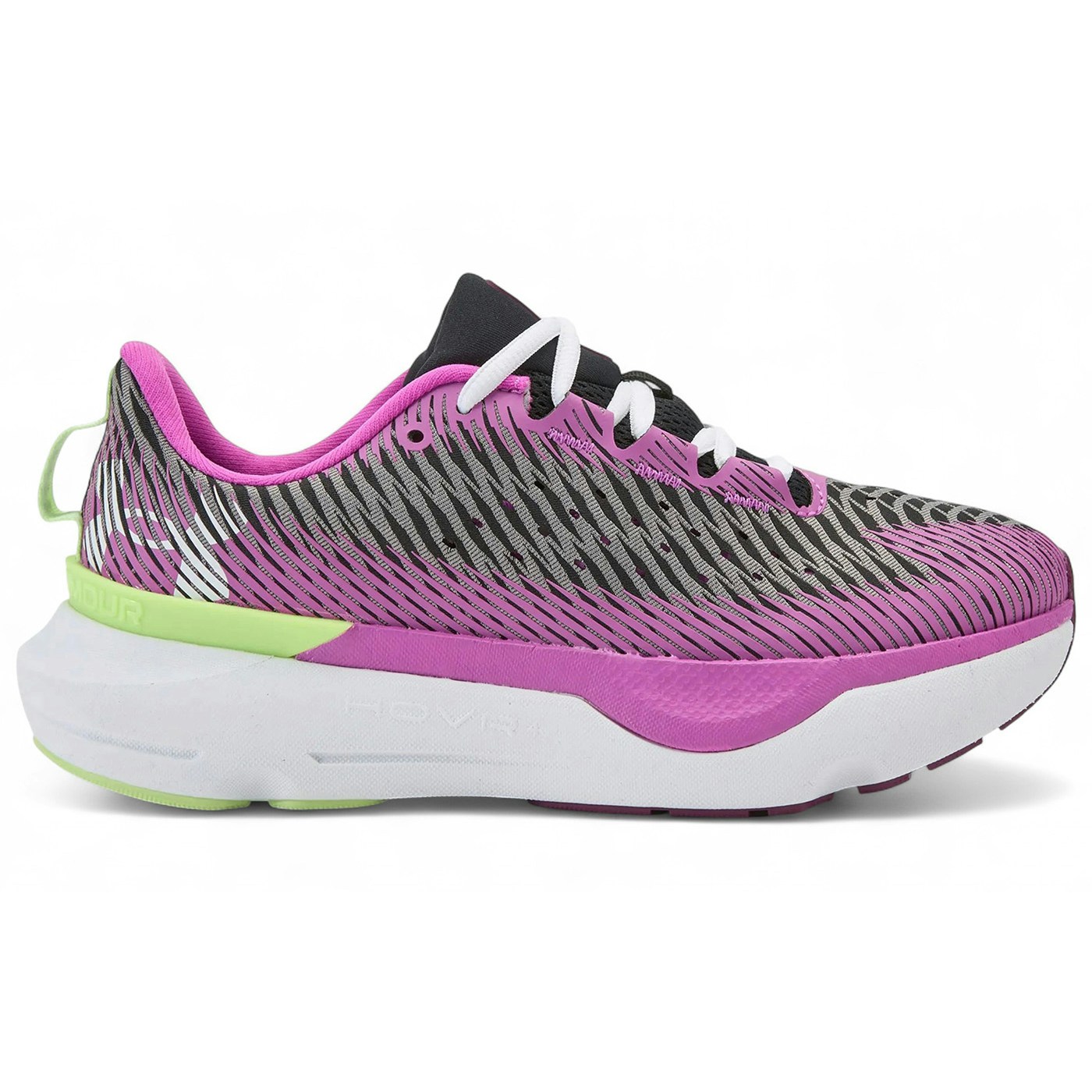 Under Armour Infinite Pro Run Anywhere Black Tetra Grey White (Womens) 1 Under Armour Infinite Pro Run Anywhere Black Tetra Grey White (Womens)