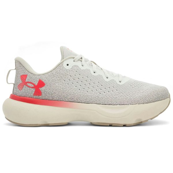 Under Armour Infinite Summit White Khaki Base Racer Red