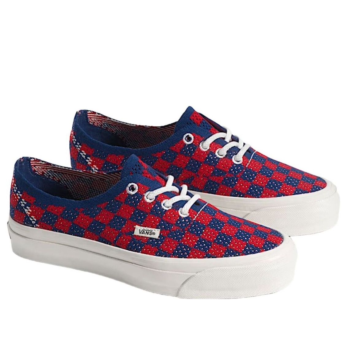 Vans LX Authentic 44 EK Punk Check Red Blue 5 Vans LX Authentic 44 EK Punk Check Red Blue