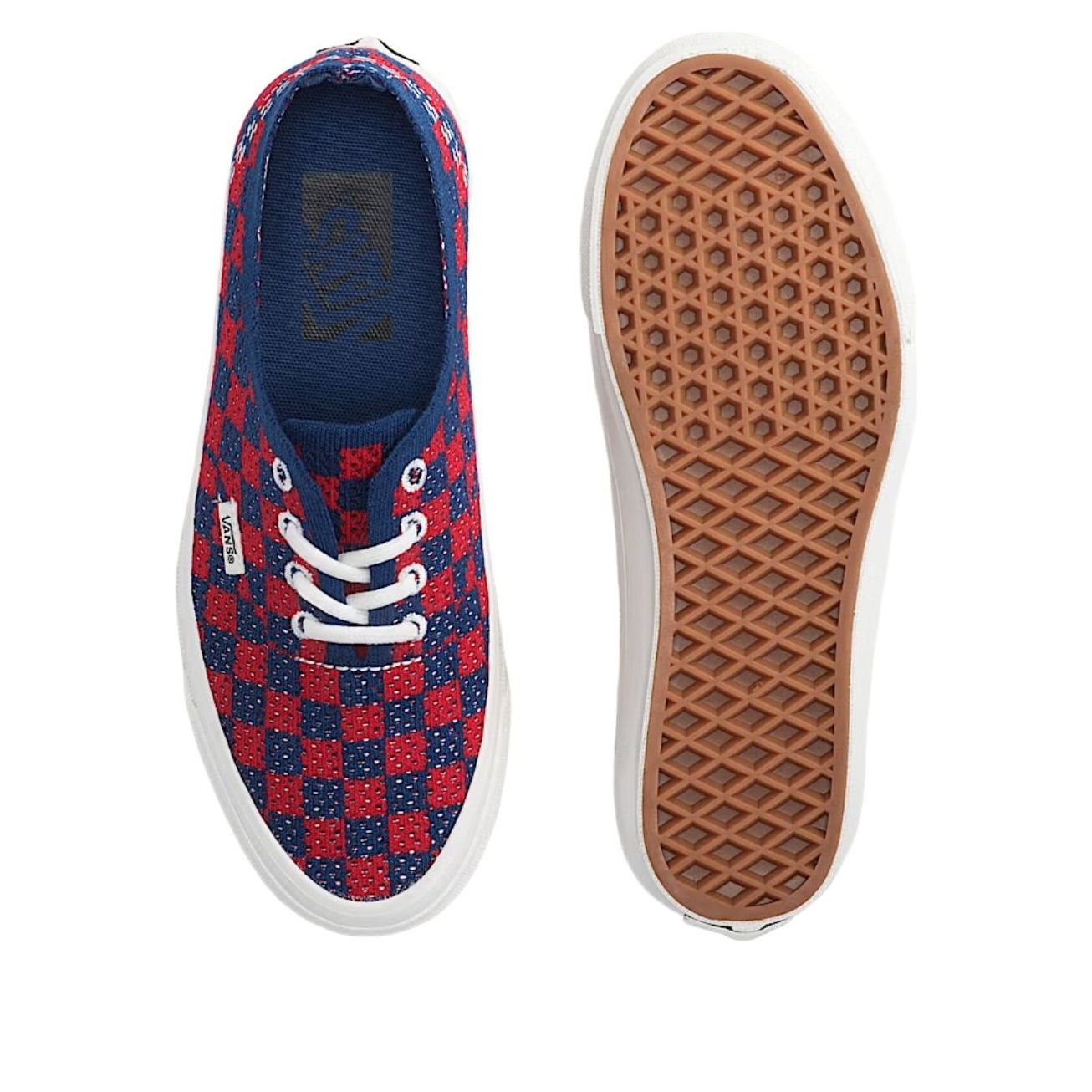 Vans LX Authentic 44 EK Punk Check Red Blue 6 Vans LX Authentic 44 EK Punk Check Red Blue