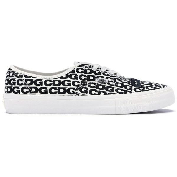 Vans Authentic Comme des Garcons White Heel Tab