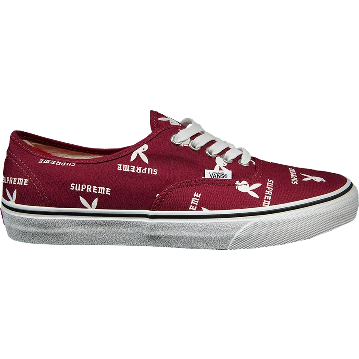 Vans Authentic Supreme x Playboy Burgundy