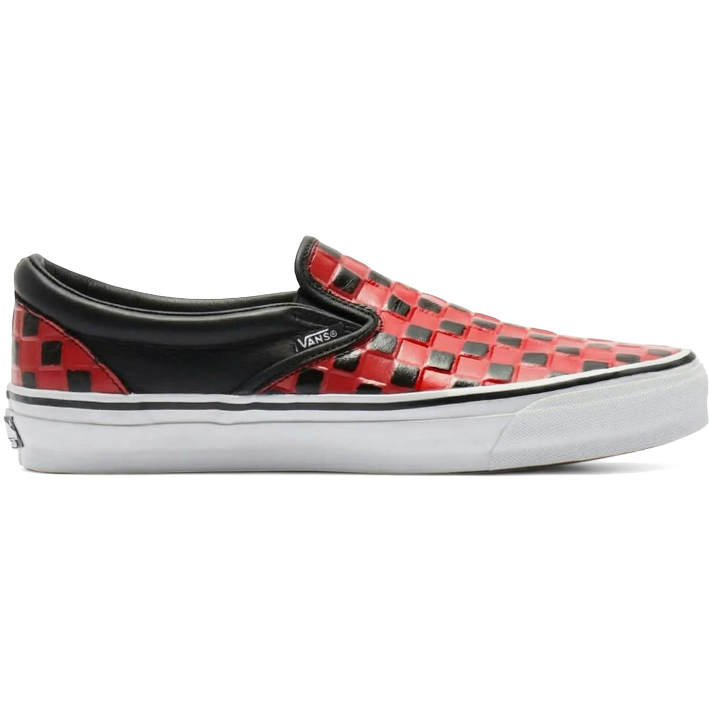 Vans Classic Slip-On 98 Vibram Checkerboard Red Black