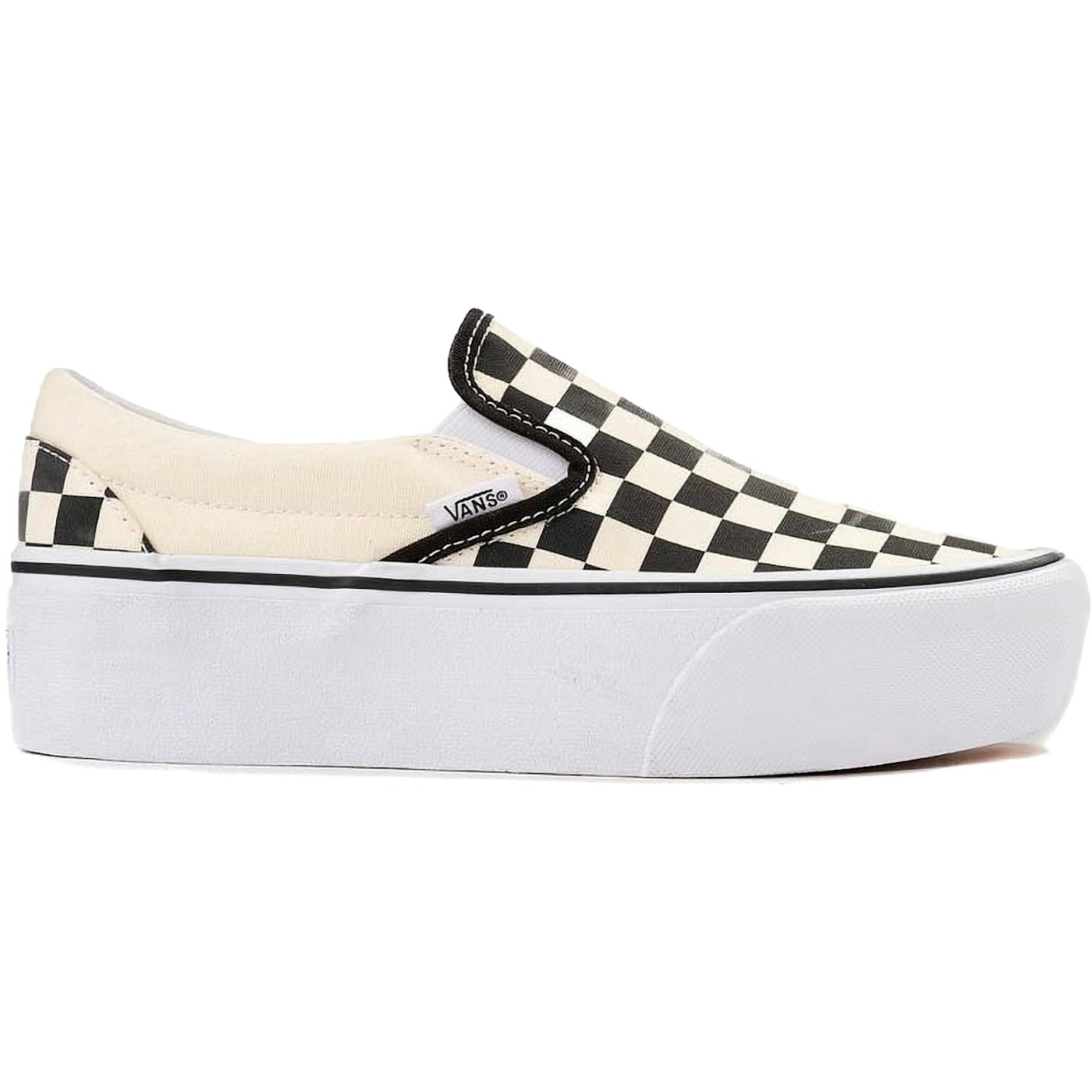 Vans Classic Slip-On Stackform Checkerboard Black White 2 Vans Classic Slip-On Stackform Checkerboard Black White