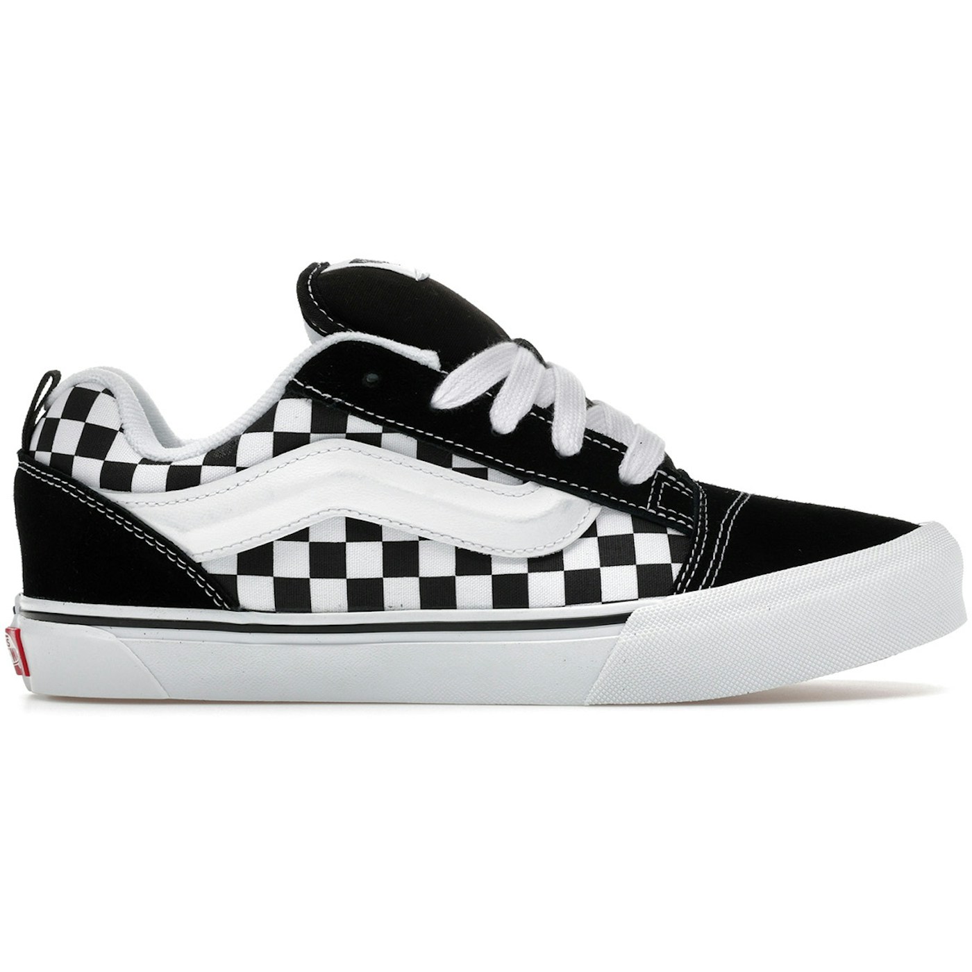 Vans Knu Skool Checkerboard Black White (GS)