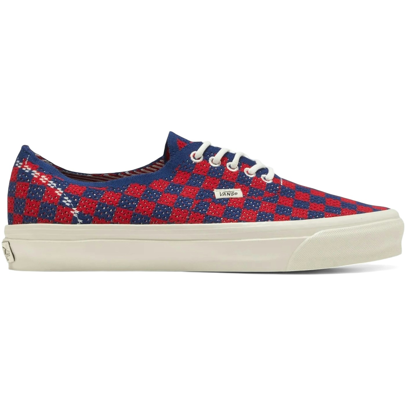Vans LX Authentic 44 EK Punk Check Red Blue 2 Vans LX Authentic 44 EK Punk Check Red Blue
