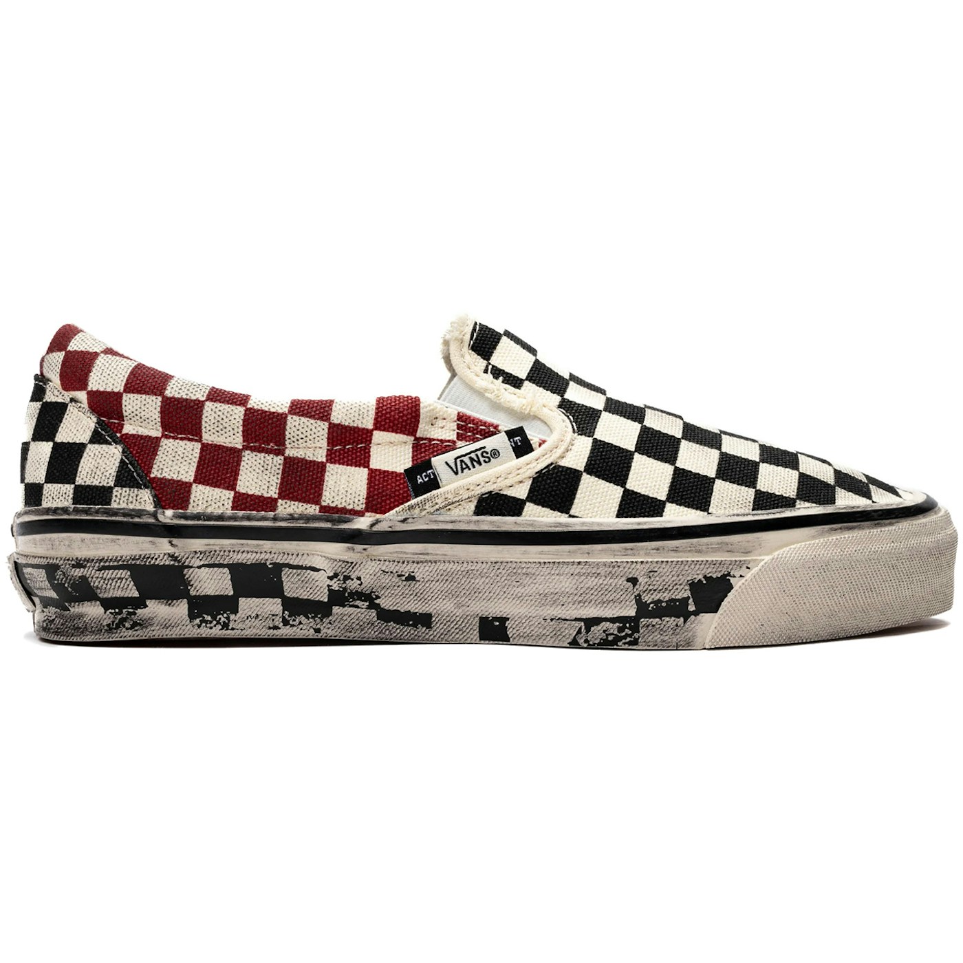 Vans LX Classic Slip-On 98 Act of Disagreement Black Checkerboard 2 Vans LX Classic Slip-On 98 Act of Disagreement Black Checkerboard