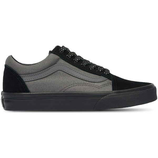 Vans Old Skool Logo Pop Grey Reflective Silver Black (GS)