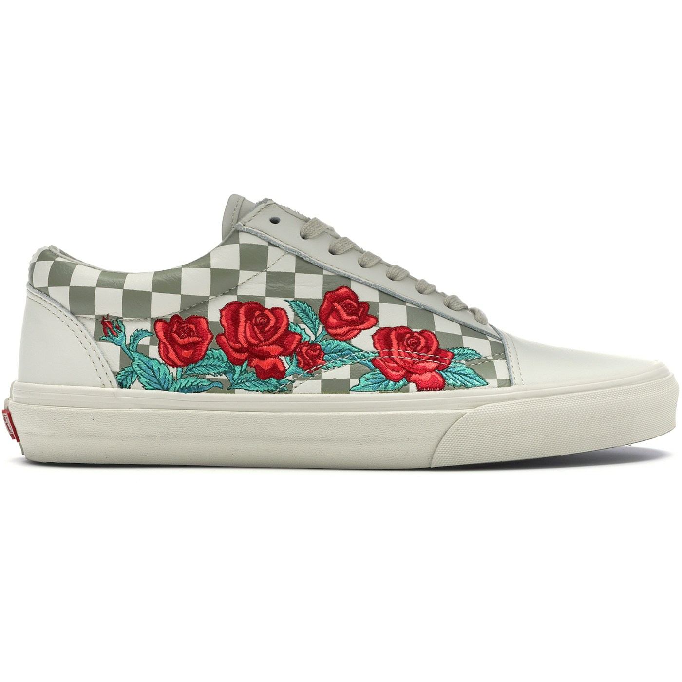 Vans Old Skool Rose Embroidery (White) 2 Vans Old Skool Rose Embroidery (White)