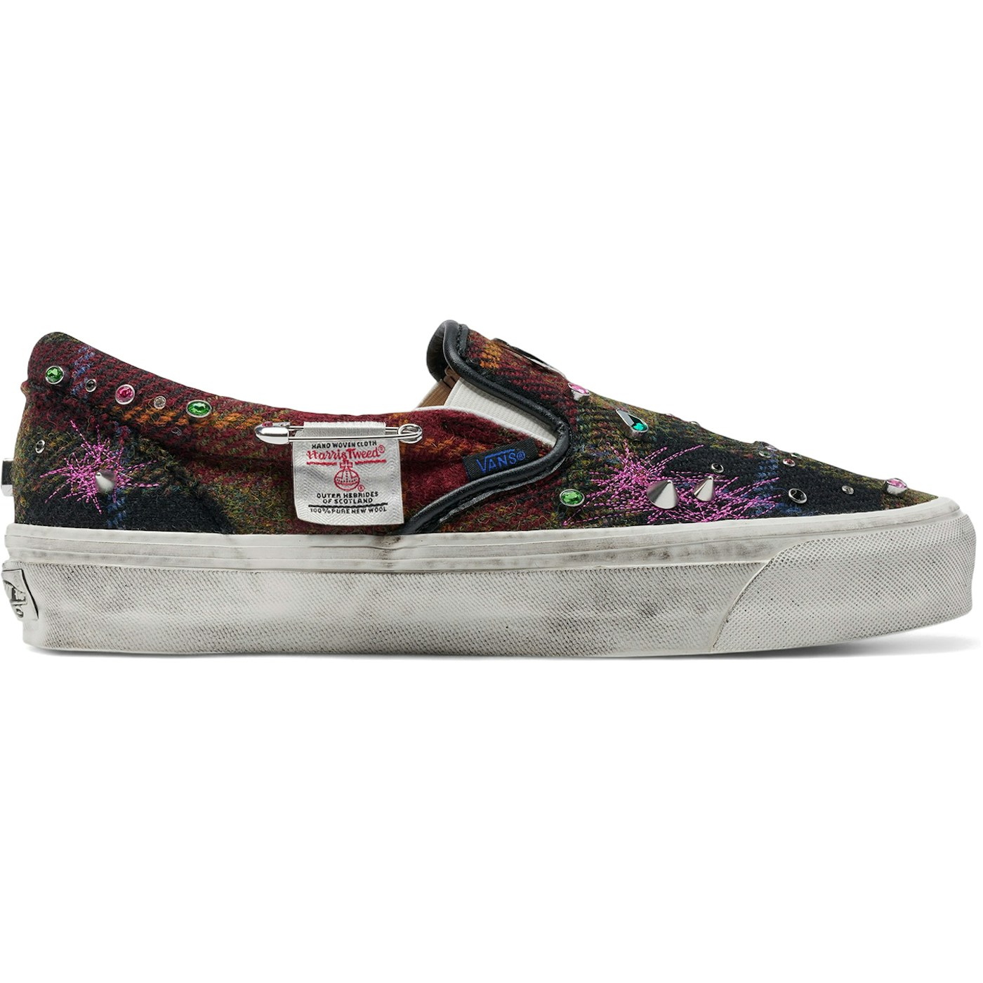 Vans Premium Classic Slip-On Harris Tweed Red