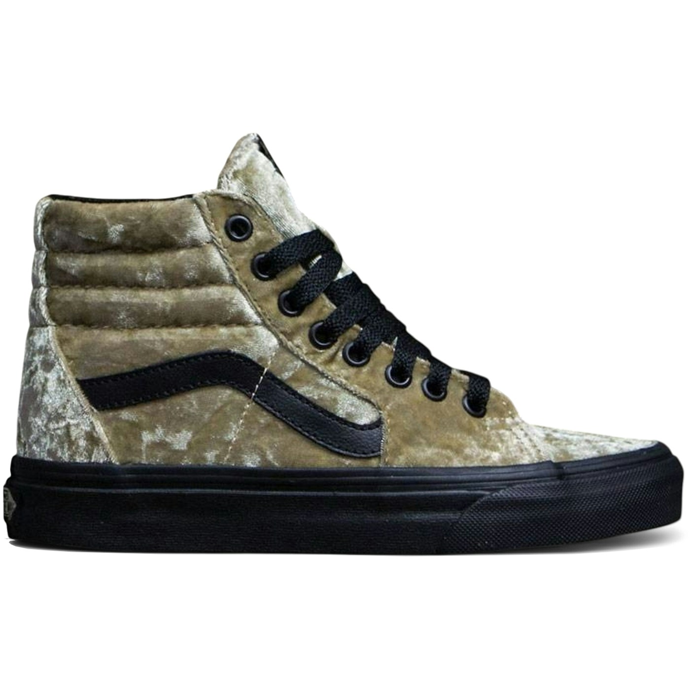 Vans Sk8-Hi Brown Tan Velvet (Womens) 2 Vans Sk8-Hi Brown Tan Velvet (Womens)
