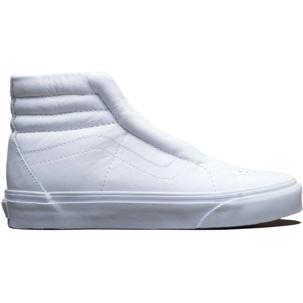 Vans Sk8-Hi Reissue Laceless Leather White (Womens)