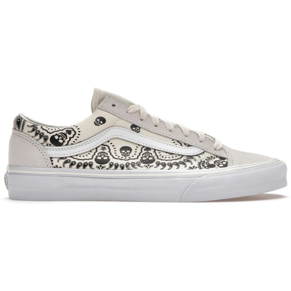 Vans Style 36 Skull Bandana White Black